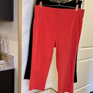 Maurices Red and Black Ankle Pants